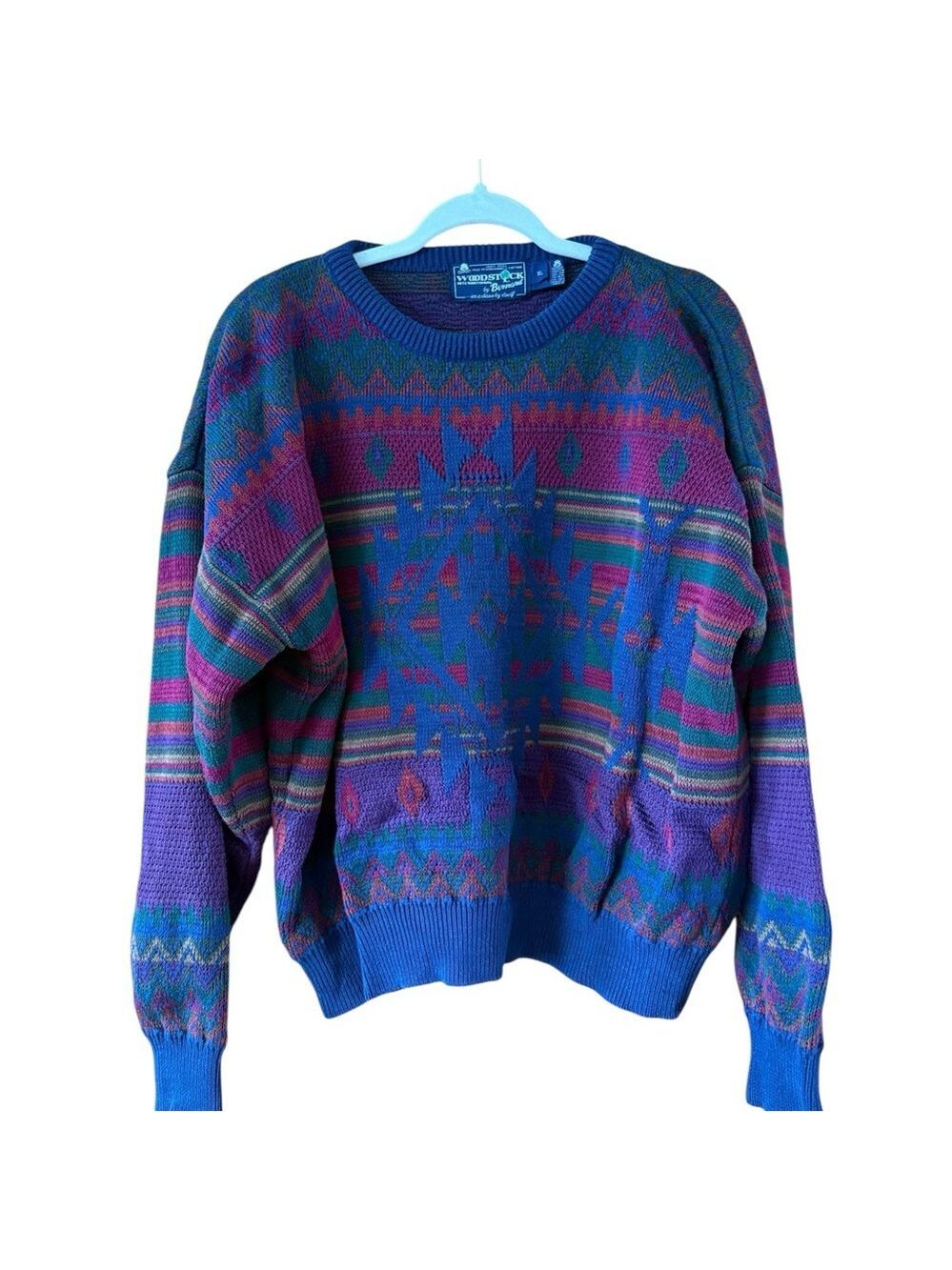 Vintage Multicolor Crewneck Sweater